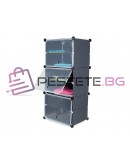 Модулен рафт за обувки с вратички 6 нива